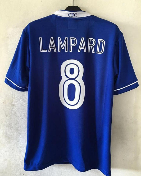 2005 Chelsea Carling Cup Final Shirt (Lampard #8) - ClassicFootballJersey