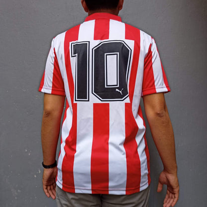 1990-91 Atletico Madrid Home Shirt (#10)