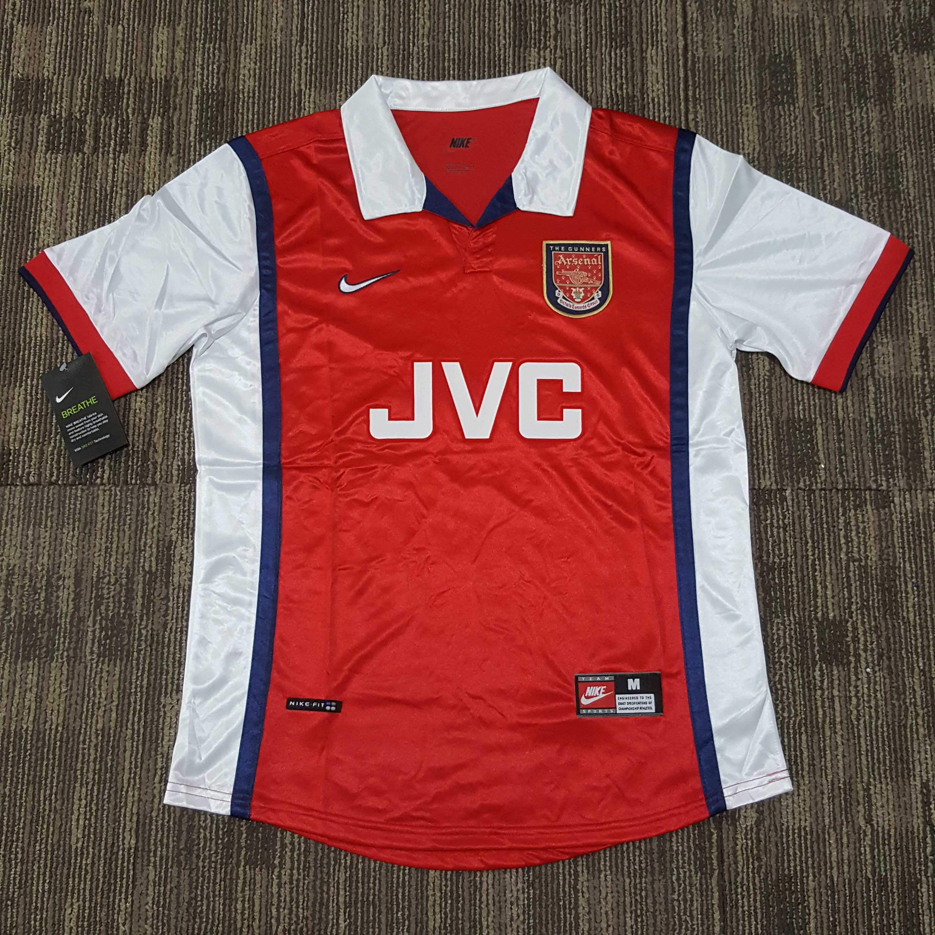 1998/99 Arsenal Home Shirt – ClassicFootballJersey