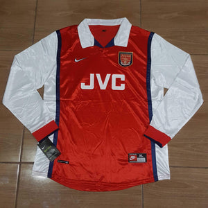 1998/99 Arsenal Home Shirt Longsleeve - ClassicFootballJersey
