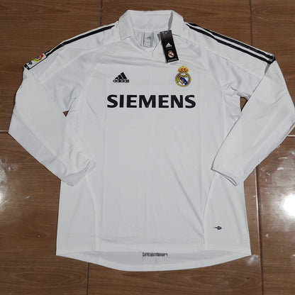 2005/06 Real Madrid Home Shirt Longsleeve - ClassicFootballJersey