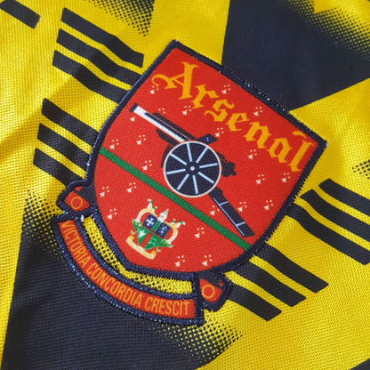 1991/92 Long Sleeve Arsenal Away Shirt - ClassicFootballJersey