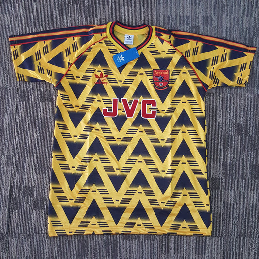 1991/92 Arsenal Away Shirt - ClassicFootballJersey