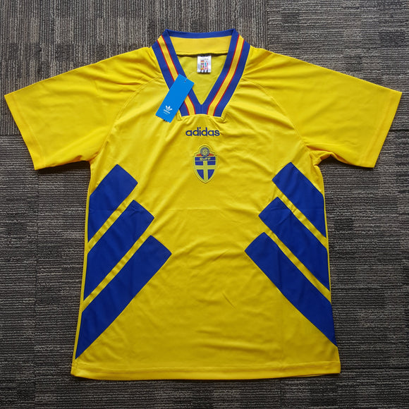 1994 Sweden Home Shirt - ClassicFootballJersey