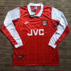 1994/95 Longsleeve Arsenal Home Shirt - ClassicFootballJersey