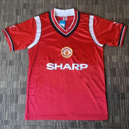 1984-86 Manchester United Home Shirt - ClassicFootballJersey