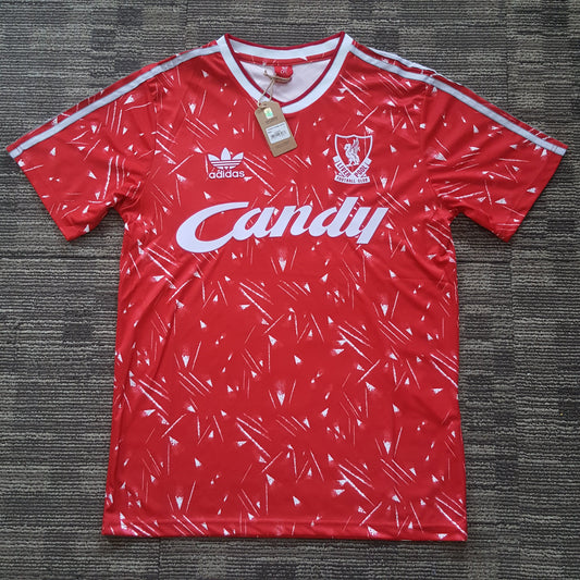1989-90 Liverpool Home Shirt - ClassicFootballJersey