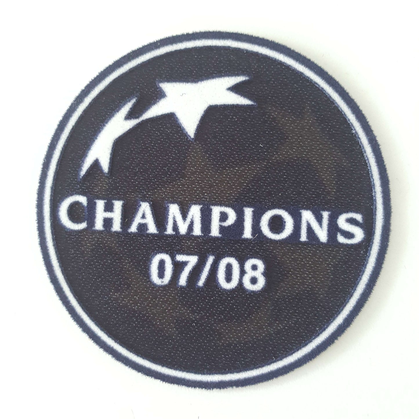 UEFA Badge Of Honour 07/08 Champions League Winner Patch - ClassicFootballJersey