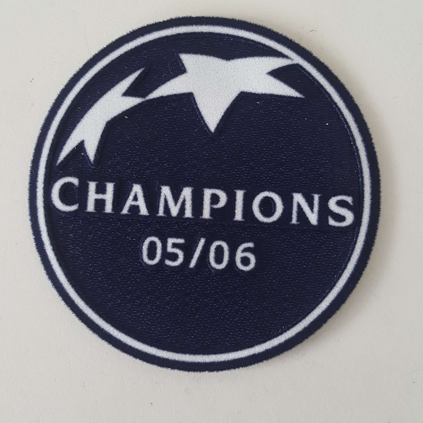 UEFA Badge Of Honour 05/06 Champions League Winner Patch - ClassicFootballJersey