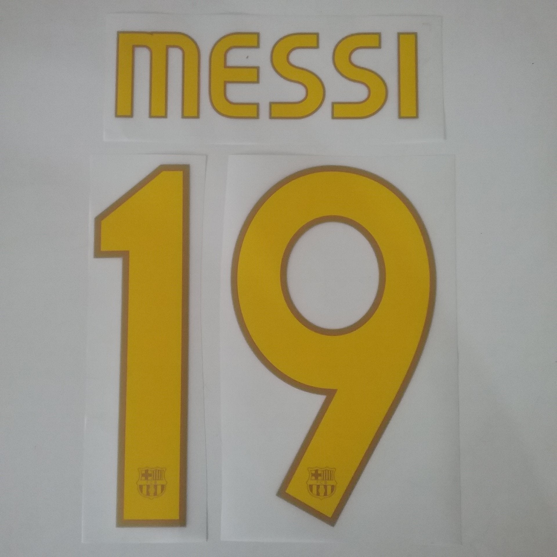 2007 Messi #19 Barcelona Nameset - ClassicFootballJersey