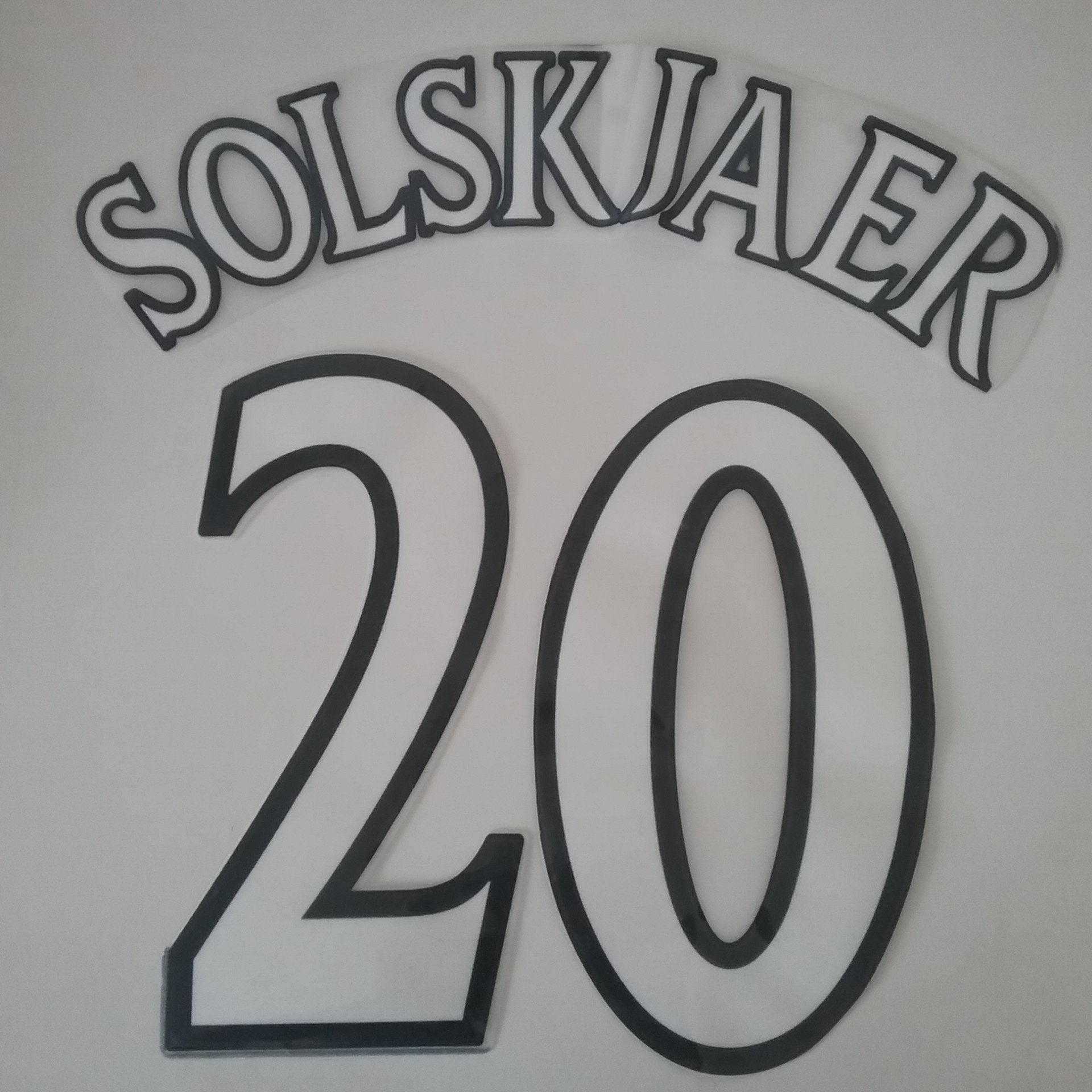 1999 Solskjaer #20 Manchester United Nameset - ClassicFootballJersey