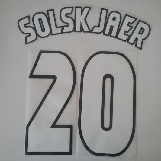 1999 Solskjaer #20 UCL Nameset