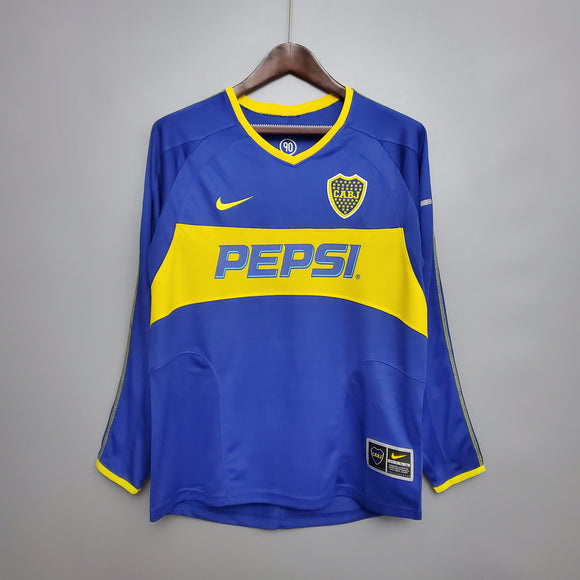 2003/04 Boca Juniors Home Long Sleeve Shirt
