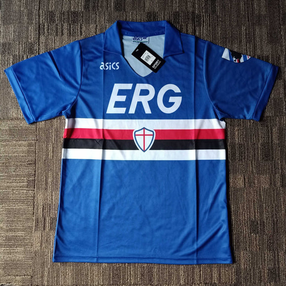 1990/91 Sampdoria Home Shirt - ClassicFootballJersey