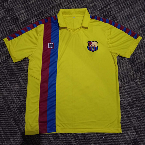 1985/86 Barcelona Away Shirt - ClassicFootballJersey