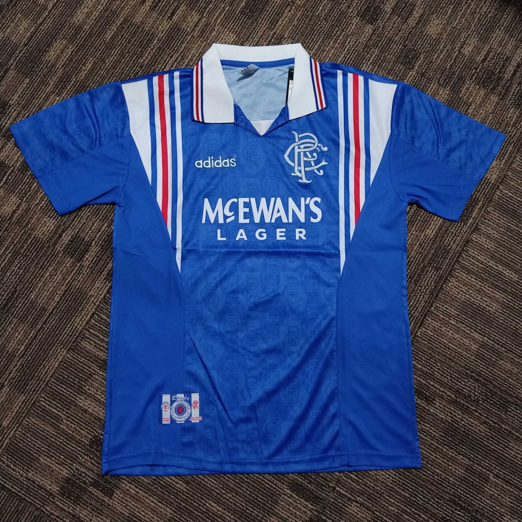1996/97 Glasgow Rangers Home Shirt – ClassicFootballJersey