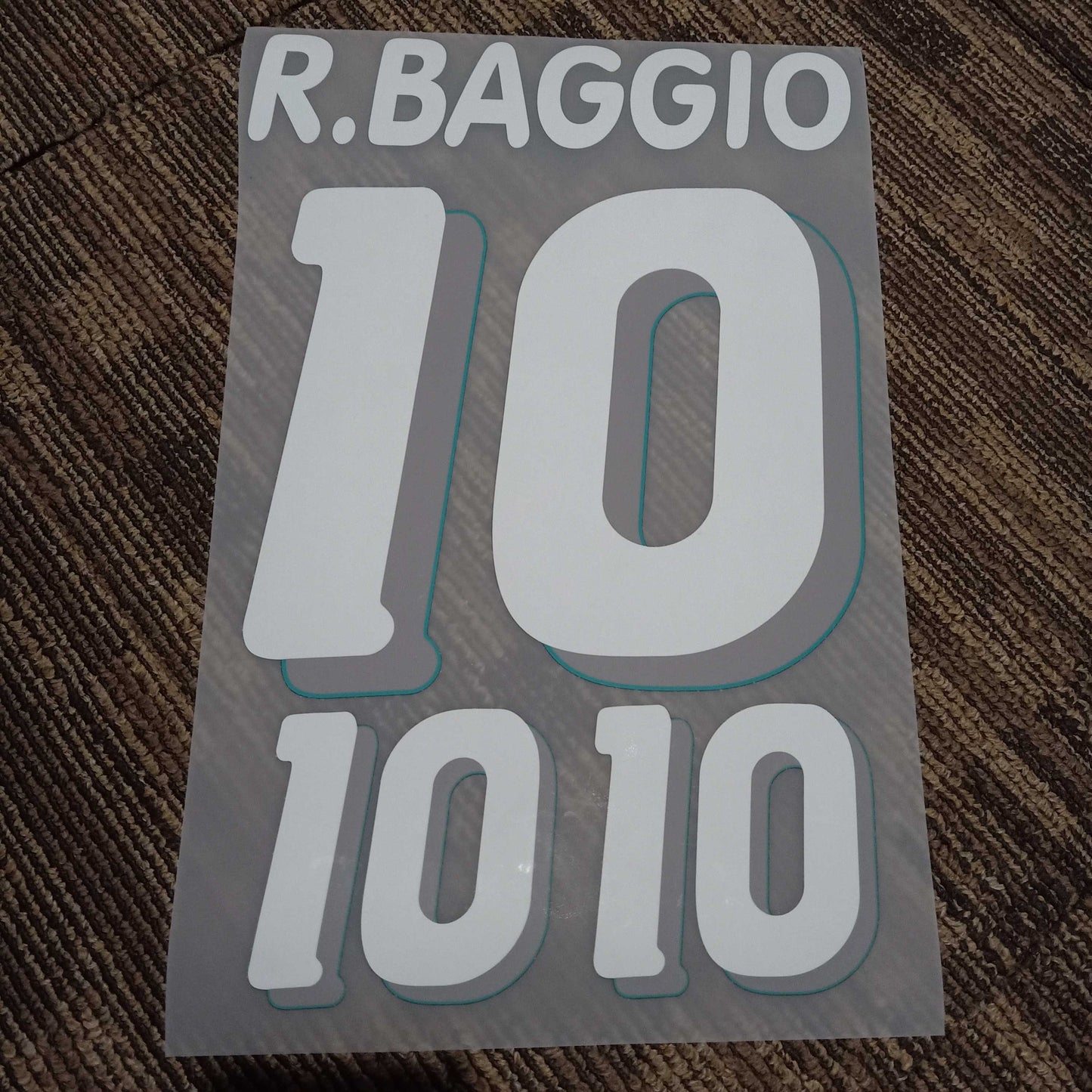1994 Roberto Baggio #10 Italy Nameset - ClassicFootballJersey