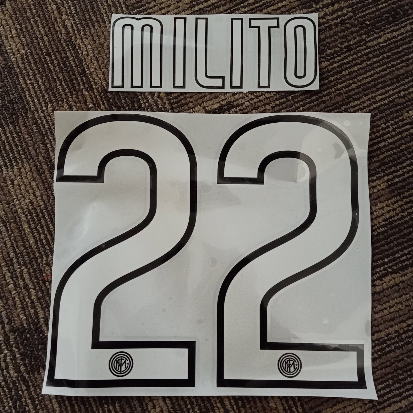 2010 Milito #22 Inter Milan Nameset - ClassicFootballJersey
