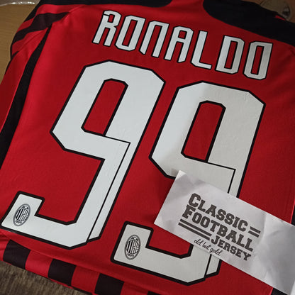 2007 Ronaldo #99 AC Milan Nameset - ClassicFootballJersey