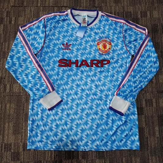 1992 League Cup Final Manchester United Shirt Long Sleeve - ClassicFootballJersey