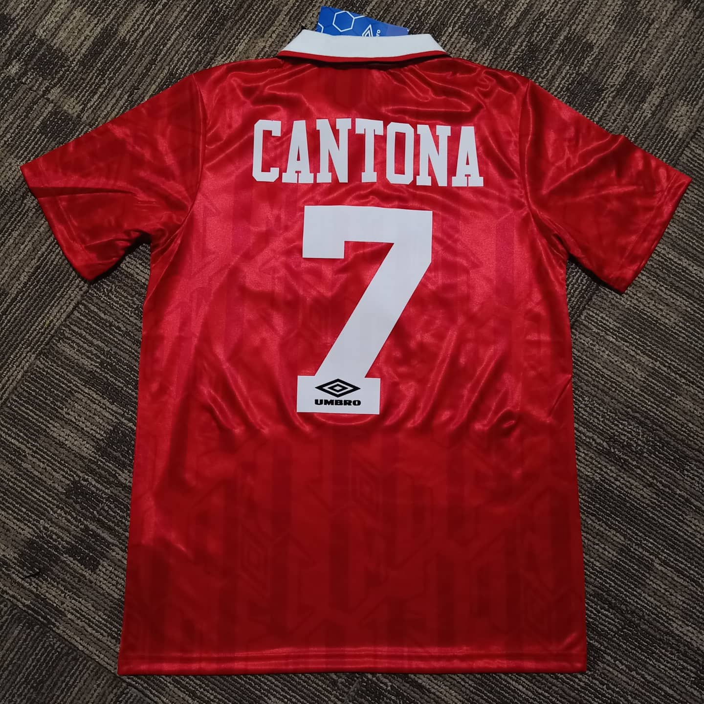 1993/94 Manchester United Home Shirt Cantona #7 - ClassicFootballJersey