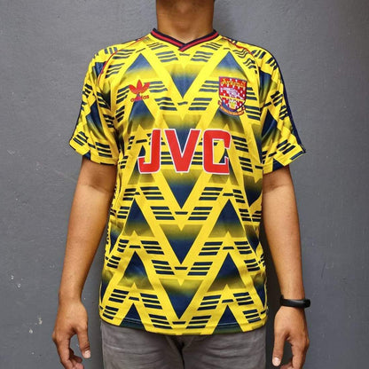 1991/92 Arsenal Away Shirt - ClassicFootballJersey