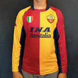 2001/02 AS Roma Home Longsleeve Shirt - ClassicFootballJersey