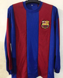 1977/78 Long Sleeve Barcelona Home Shirt - ClassicFootballJersey