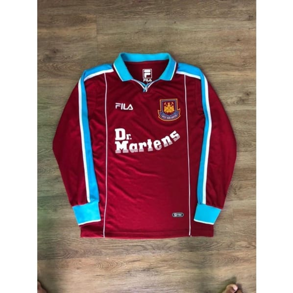 1999 West Ham Home Dr Marten Longsleeve Shirt